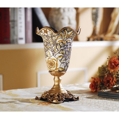 Luxury European Decorative Vase Home Furnishing Embossed Vase Flower Bottle   263743171503